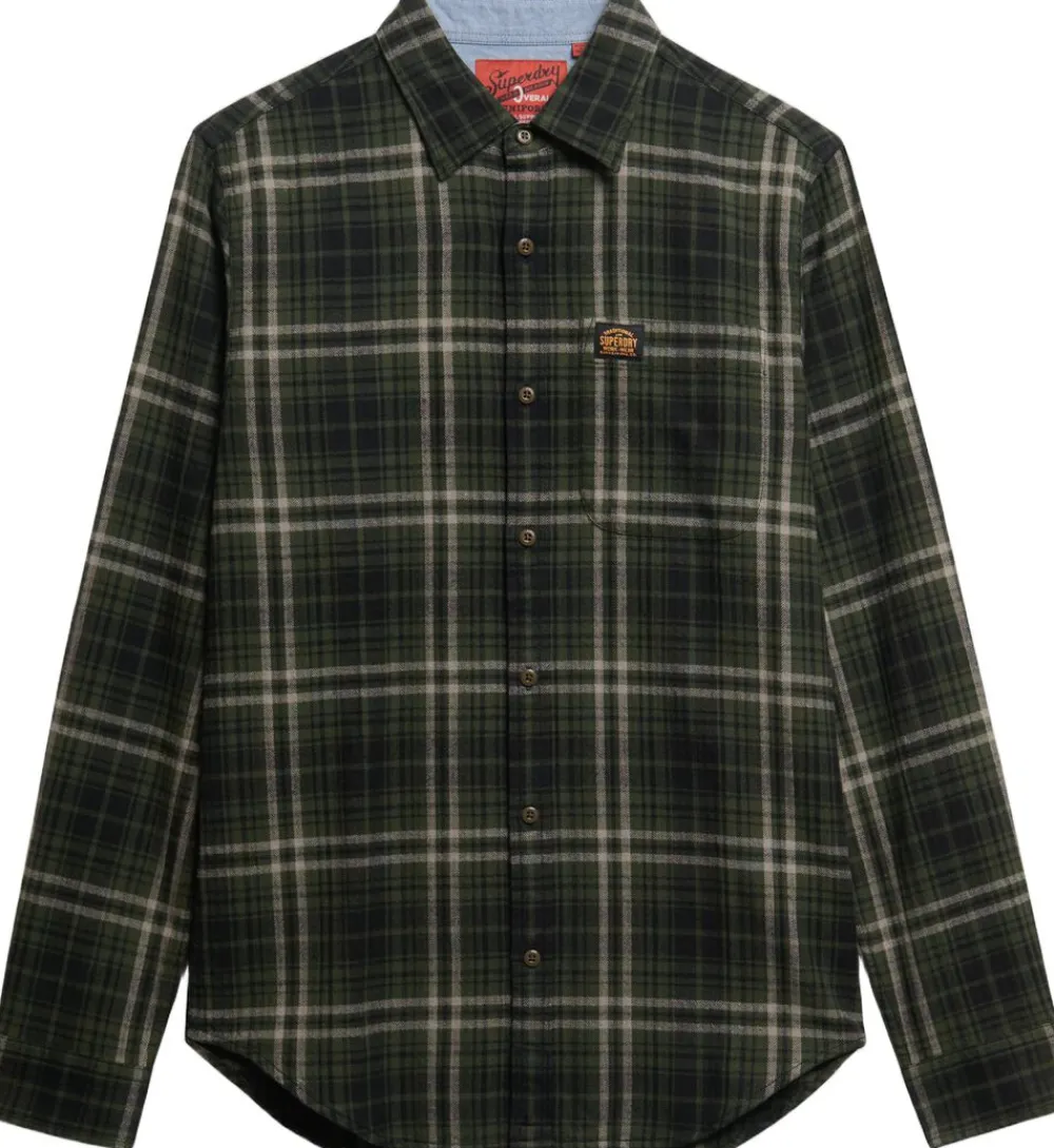 L/S COTTON LUMBERJACK SHIRT>Superdry Clearance