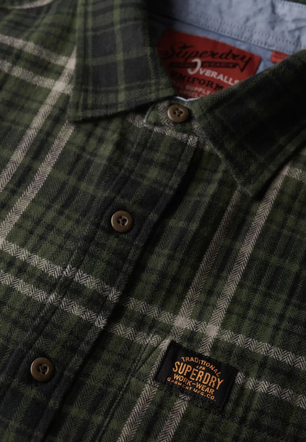 L/S COTTON LUMBERJACK SHIRT>Superdry Clearance