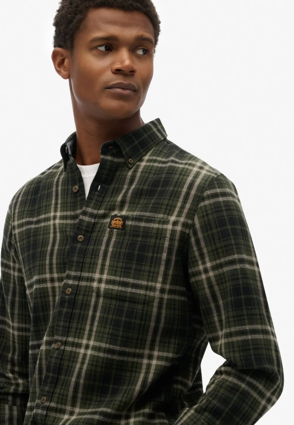 L/S COTTON LUMBERJACK SHIRT>Superdry Clearance