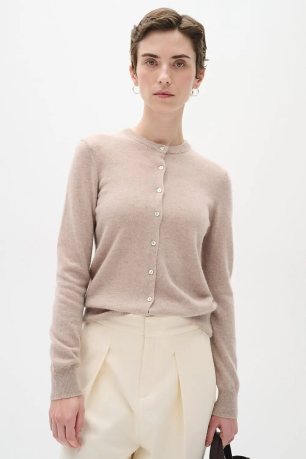 InWear LukkaIW Cardigan Premium - 100% Cashmere Sand Best