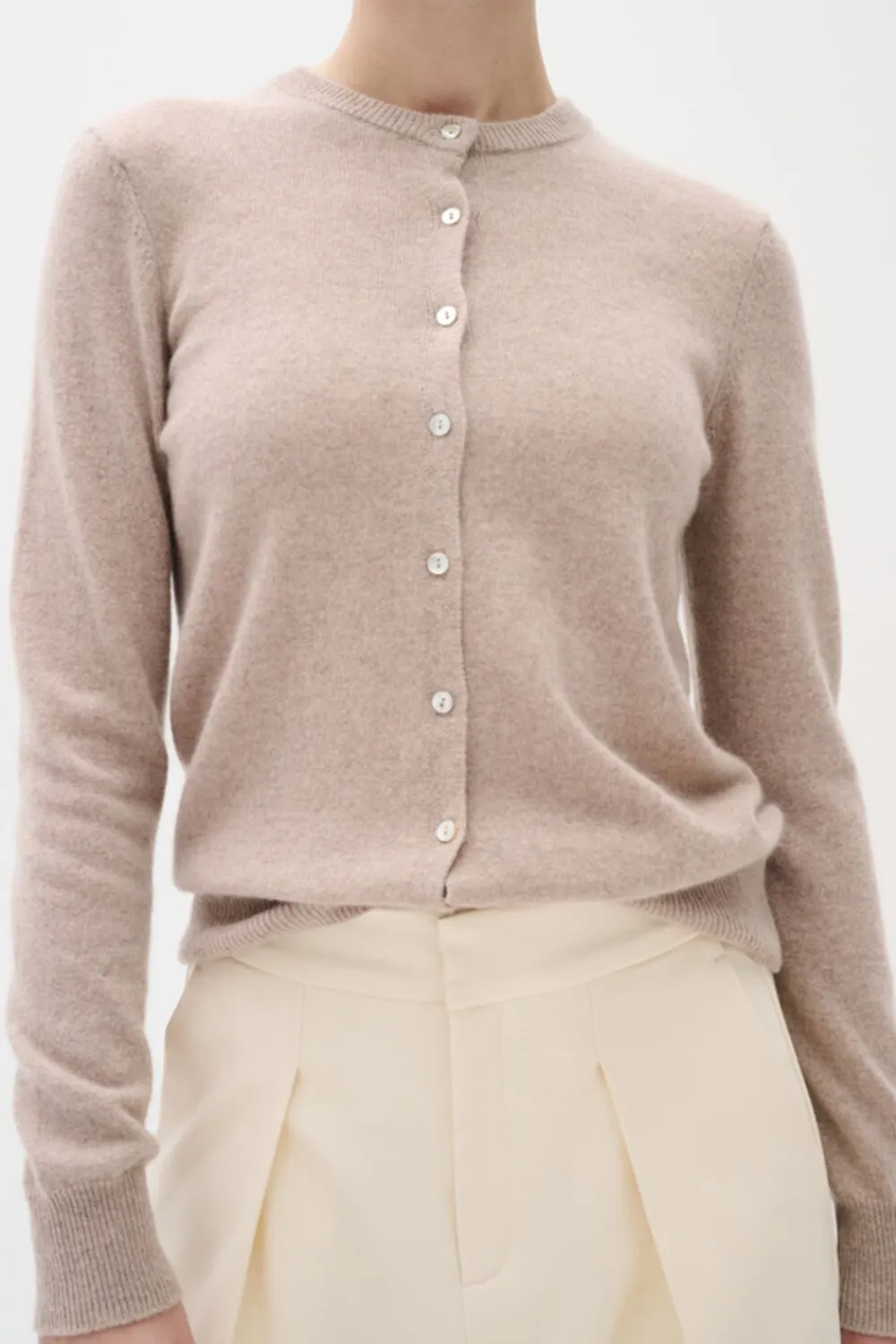 InWear LukkaIW Cardigan Premium - 100% Cashmere Sand Best