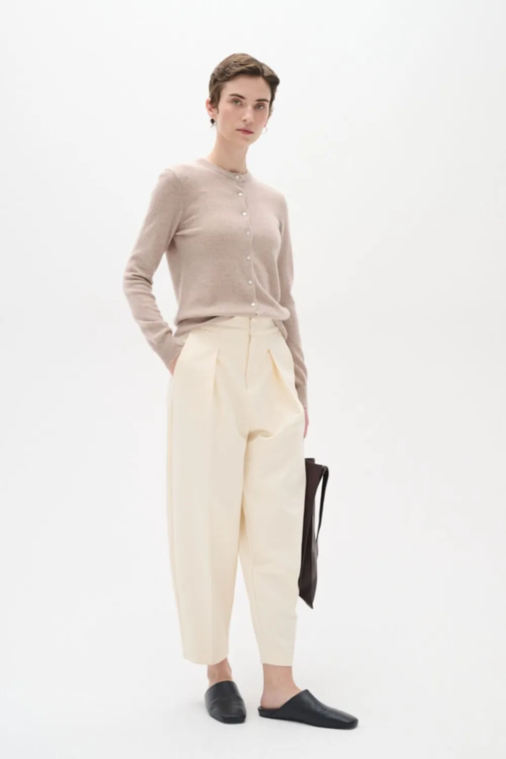 InWear LukkaIW Cardigan Premium - 100% Cashmere Sand Best