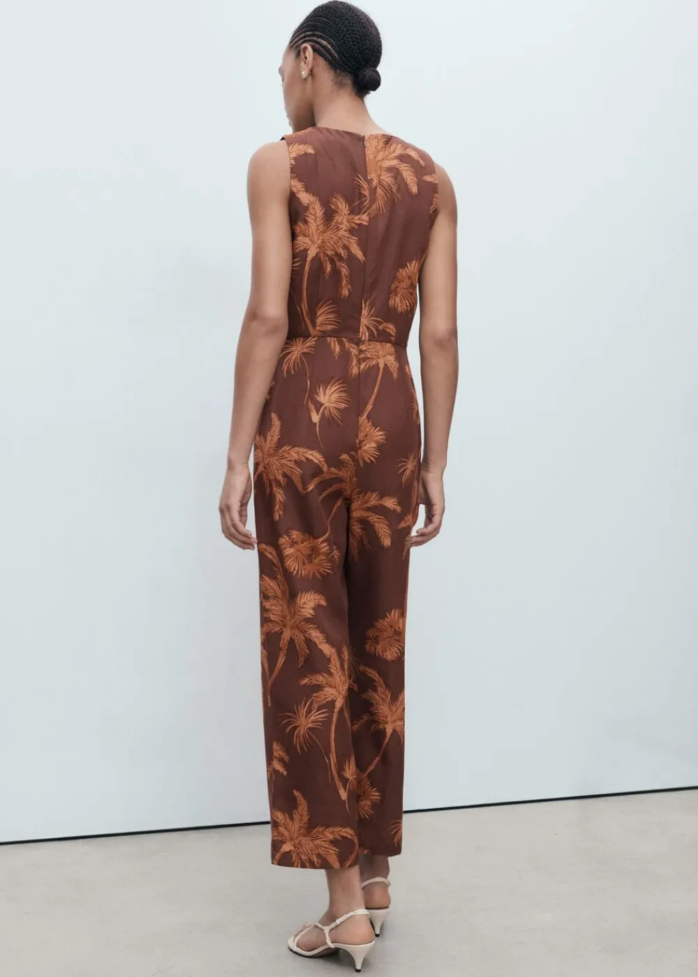 Dame MANGO Lyocell jumpsuit with cut-out and k