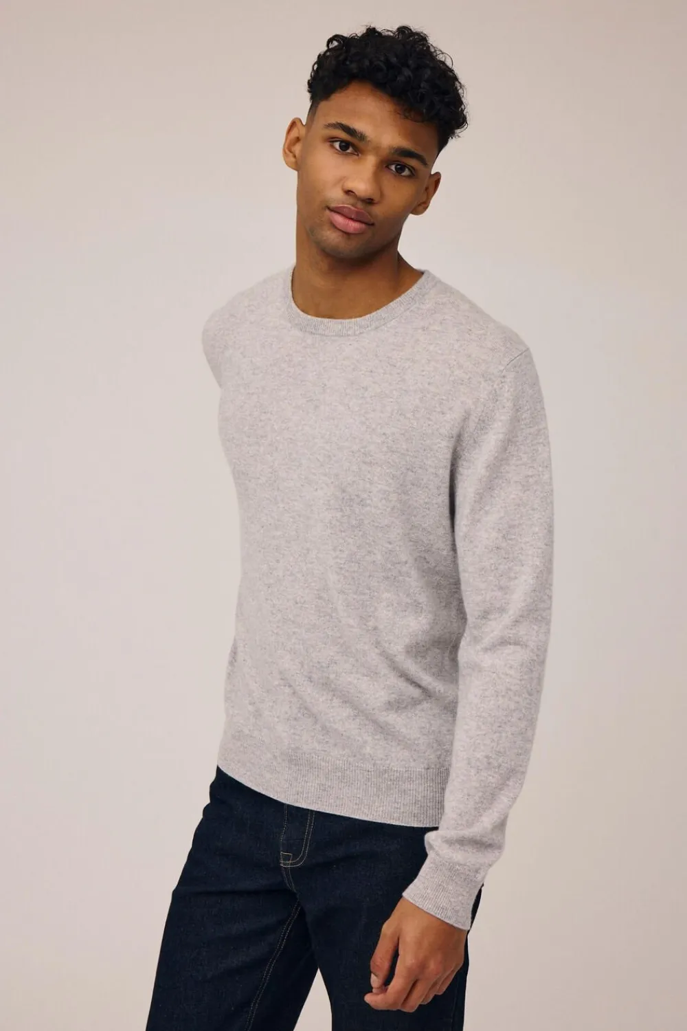 Magasin du Nord Collection Mads 2 - 100% Cashmere Light grey melange Hot
