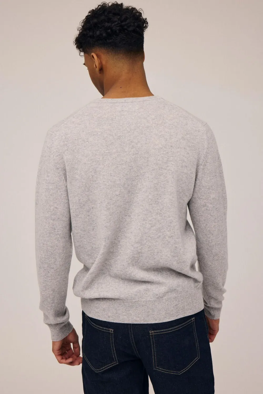Magasin du Nord Collection Mads 2 - 100% Cashmere Light grey melange Hot