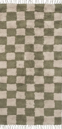 Ferm Living Mara Washable Rug - Elm Green/Warm Sand Online