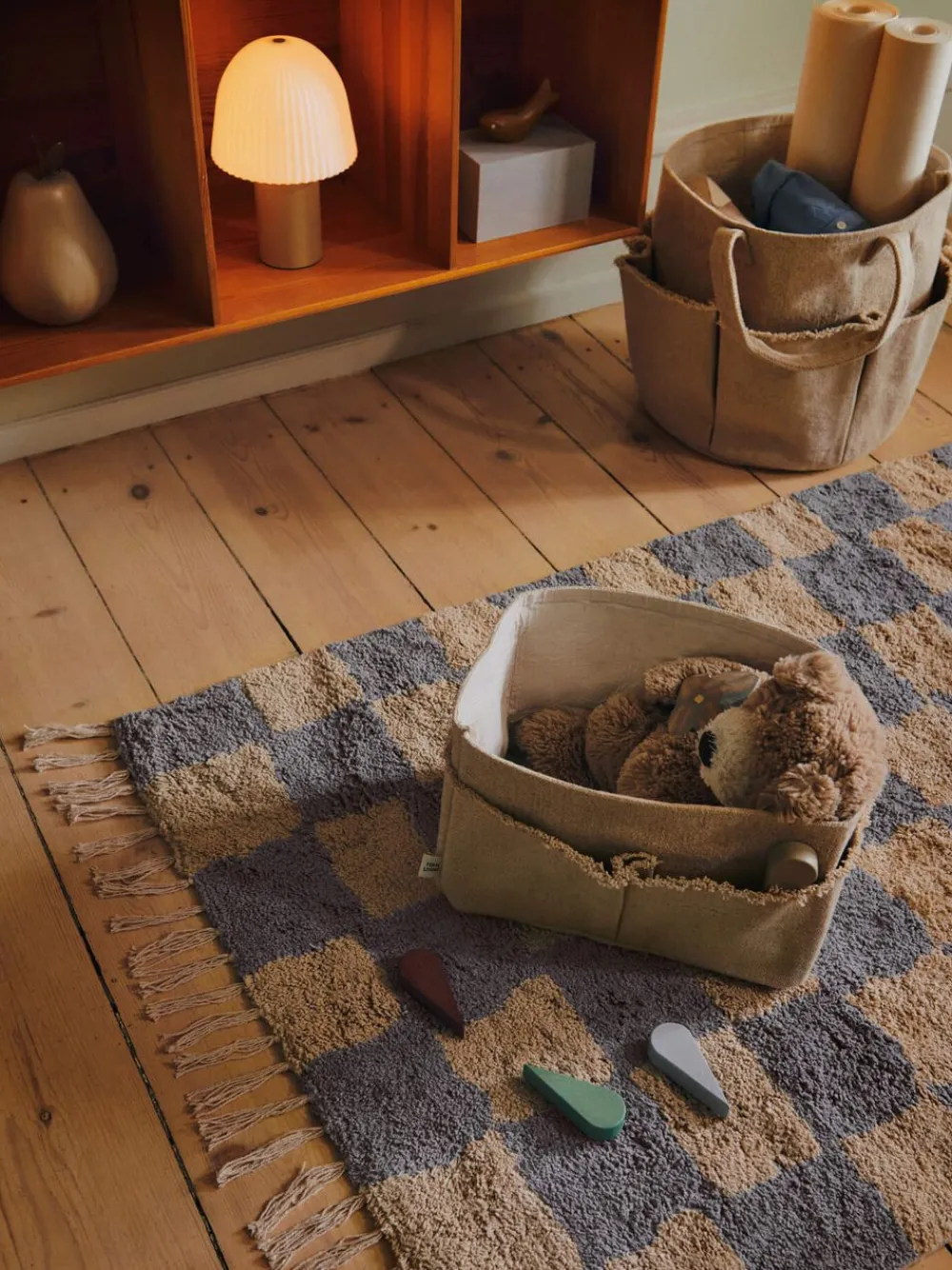 Mara Washable Rug - Mist Blue/Warm Sand>Ferm Living