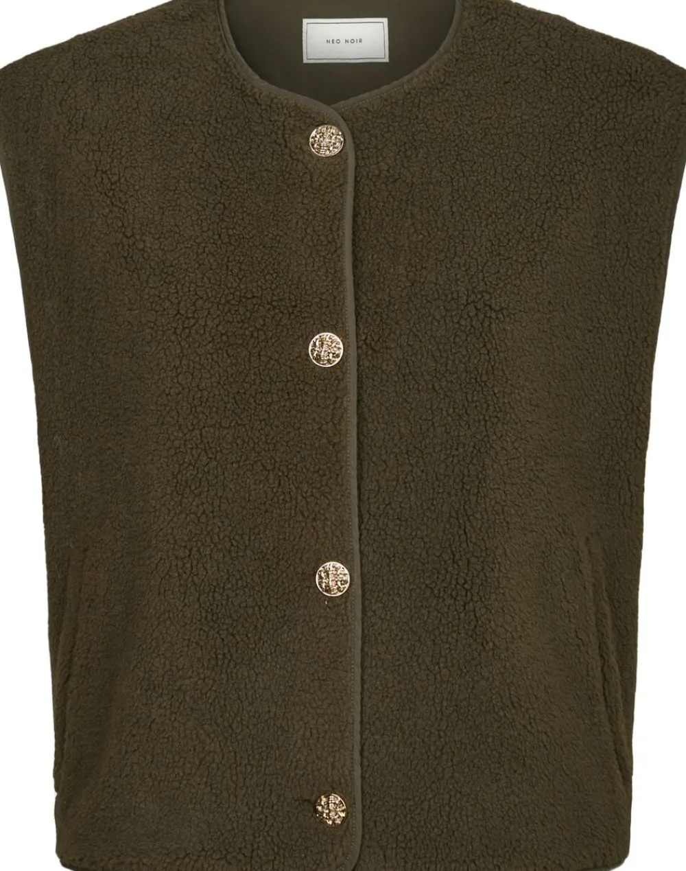 Mariko Teddy Vest>Neo Noir Sale