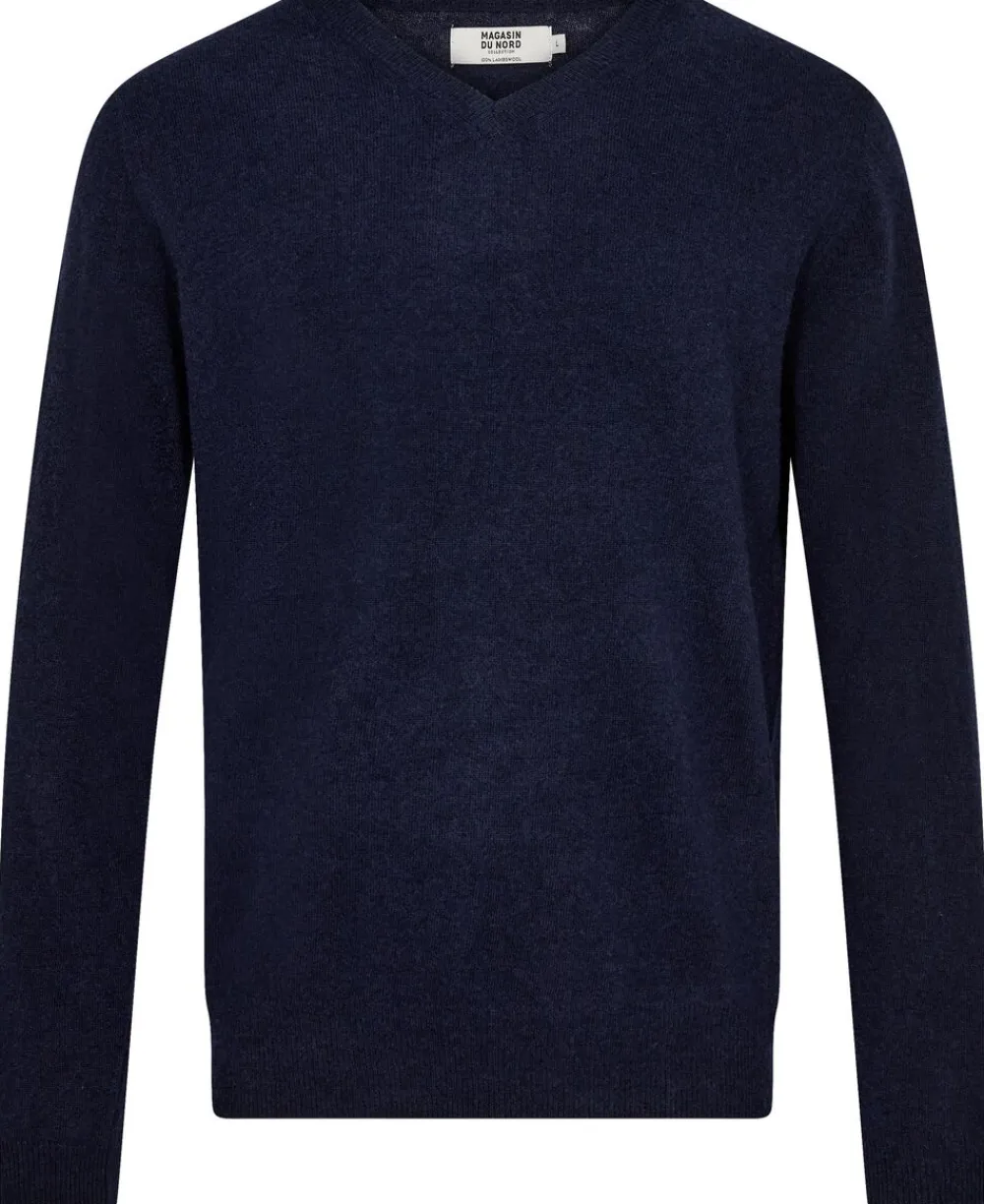 Magasin du Nord Collection Maryn 1 RWS Strik Lambswool Navy Best