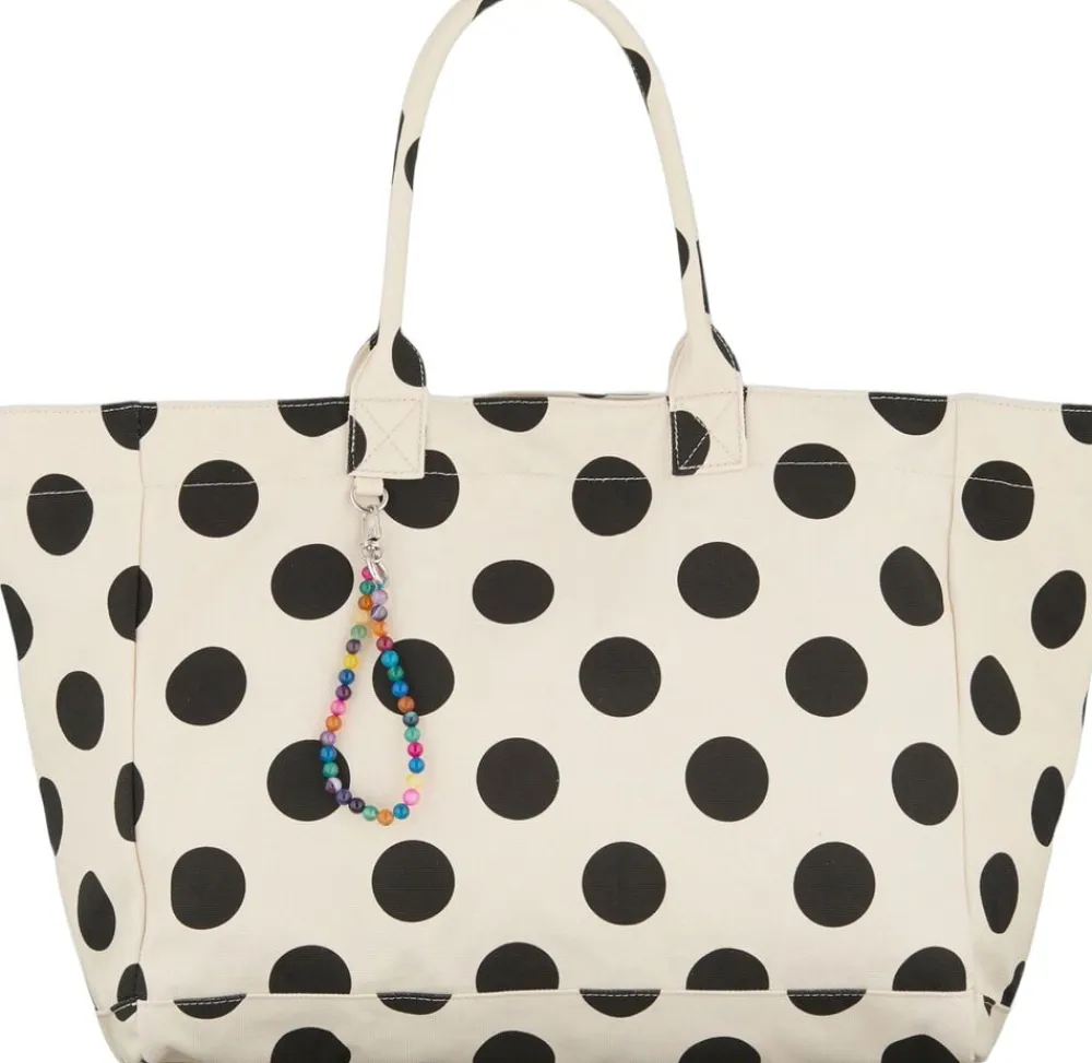 Becksöndergaard Maxi Polka Canvas Camila Bag Birch white New