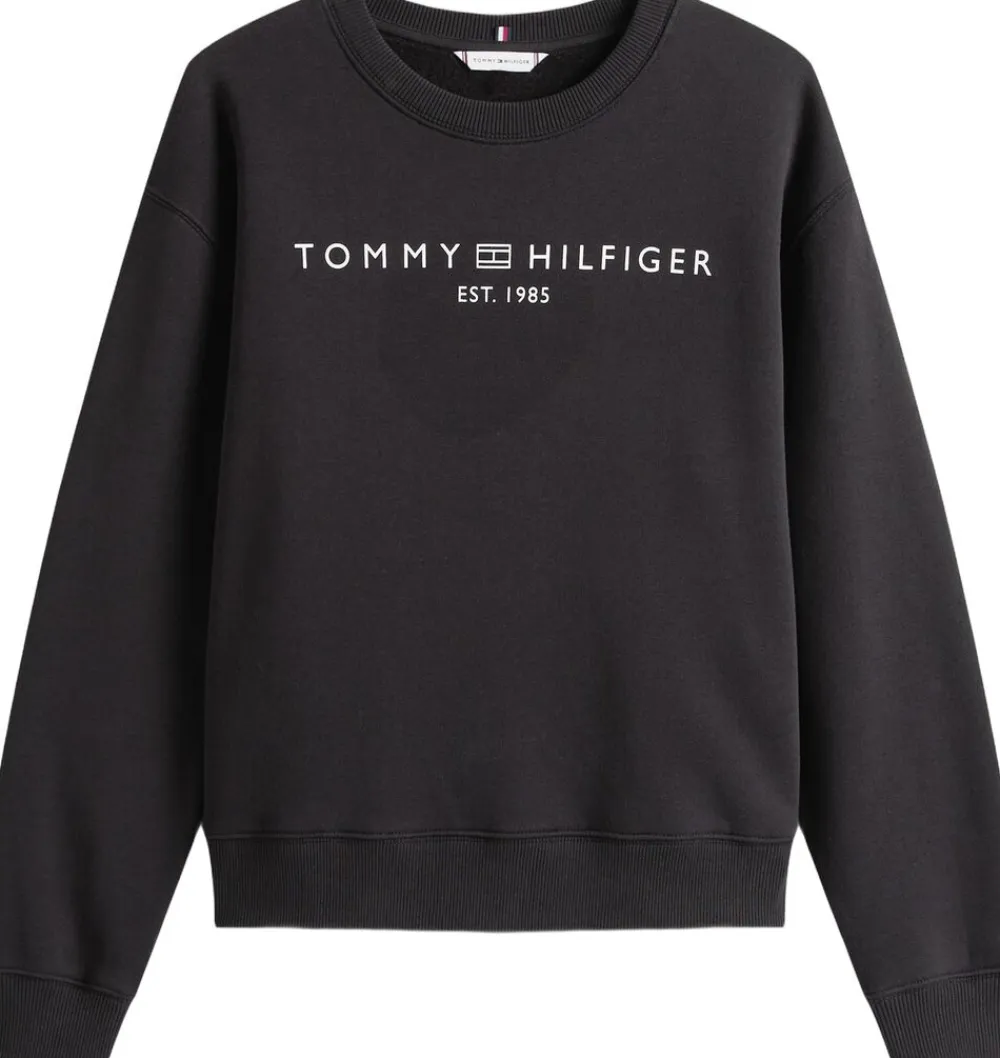 Tommy Hilfiger MDRN REG CORP LOGO C-NK SWTSHRT Black Sale