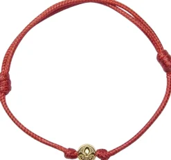 Nialaya Men's String Bracelet with Gold