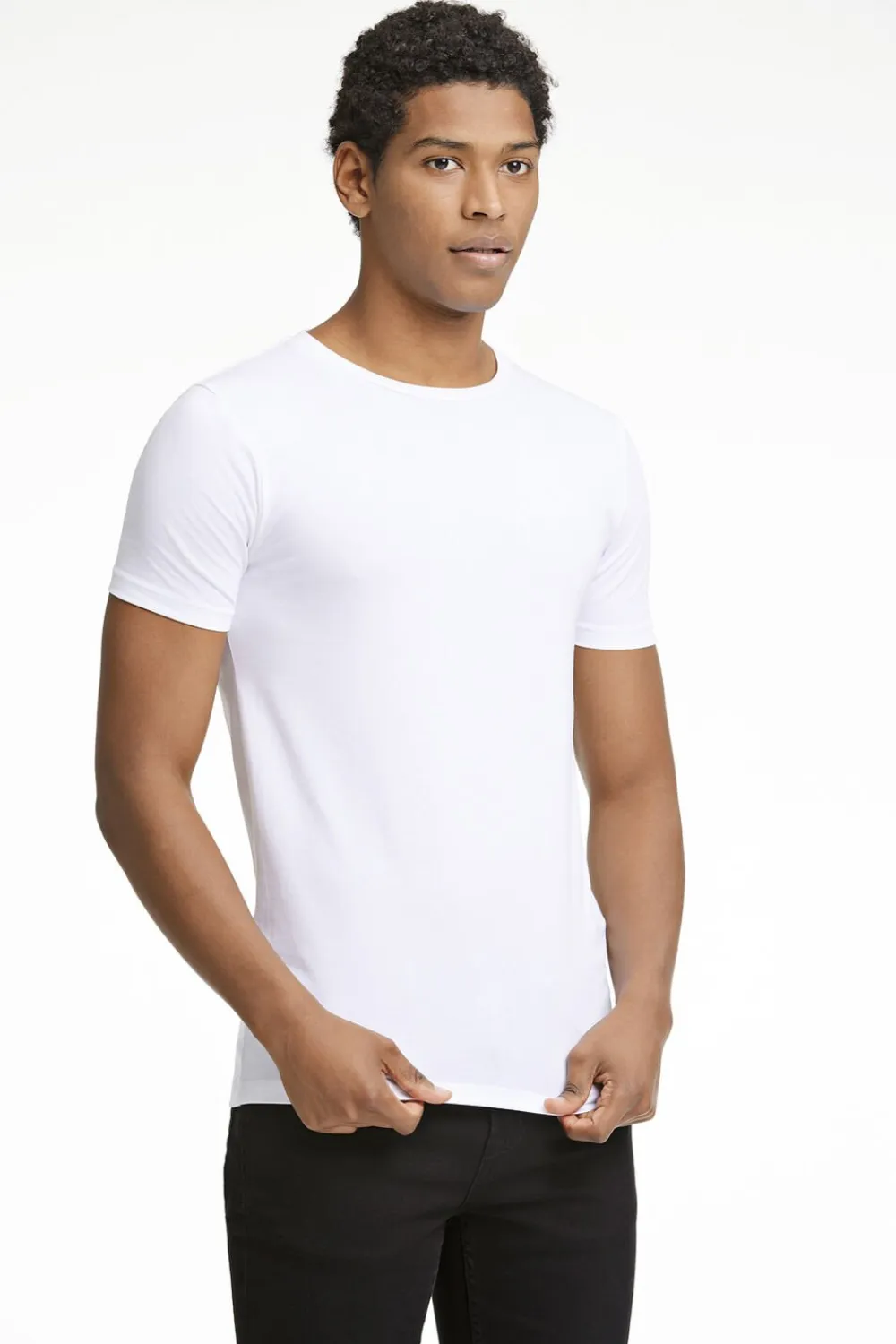 Mens stretch crew neck tee S/S>Lindbergh Hot
