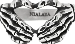 Nialaya Men's Vintage Skeleton Ring