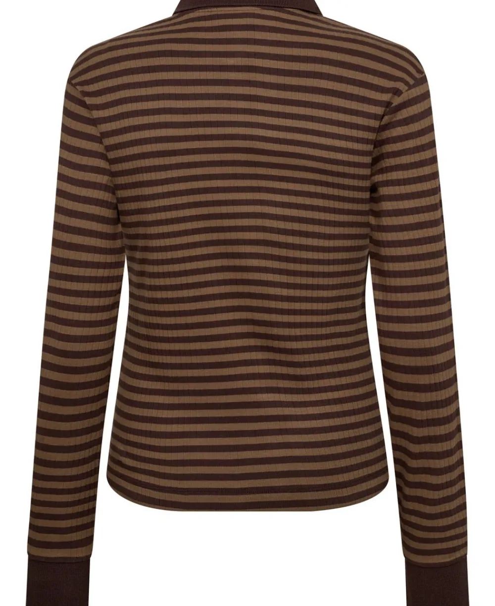 Dame Magasin du Nord Collection Milla 24 long sleeve polo top - 100% Organic Cotton GOTS