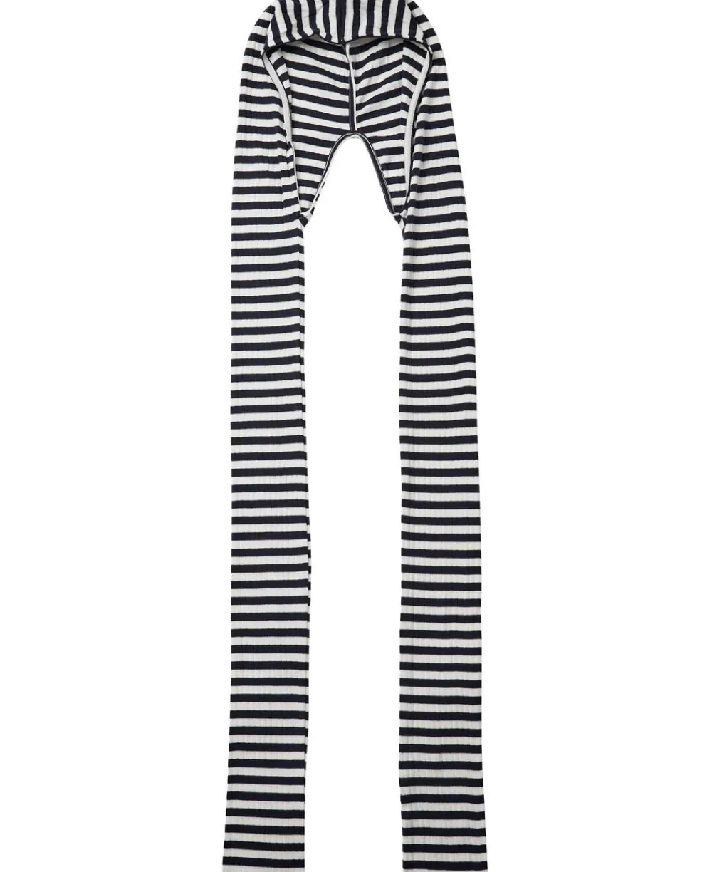 Magasin du Nord Collection Milla 26 Scarfhat - 100% Ãkologisk Bomuld GOTS Night sky / star white stripe Sale