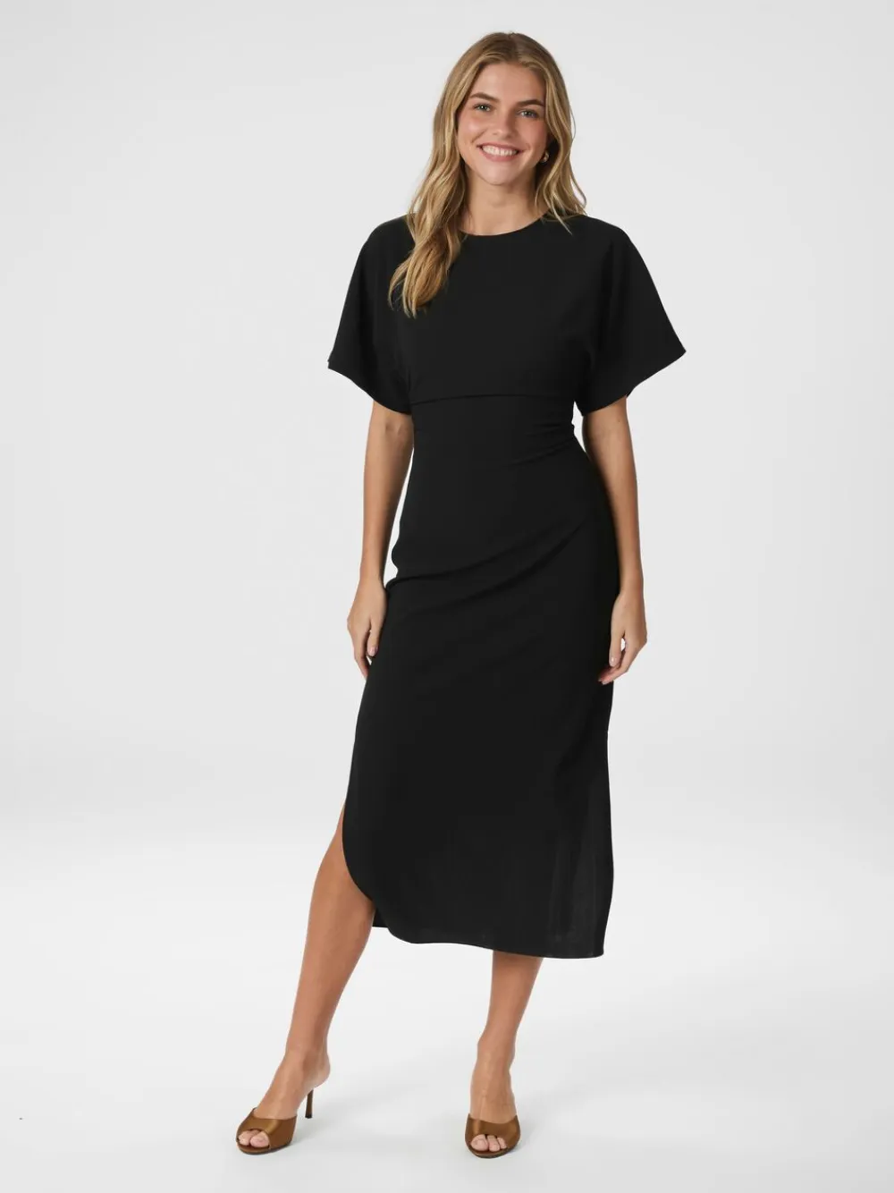 Dame Neo Noir Miloine Drape Dress