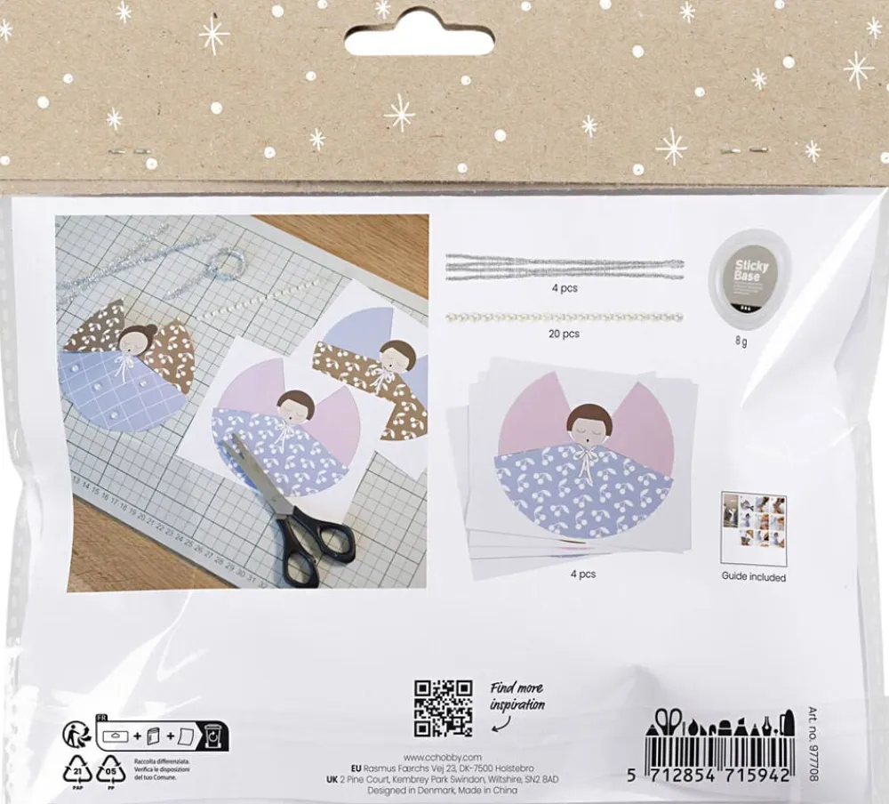 Creativ Company Mini DIY Kit Papirpynt, Engle Sale