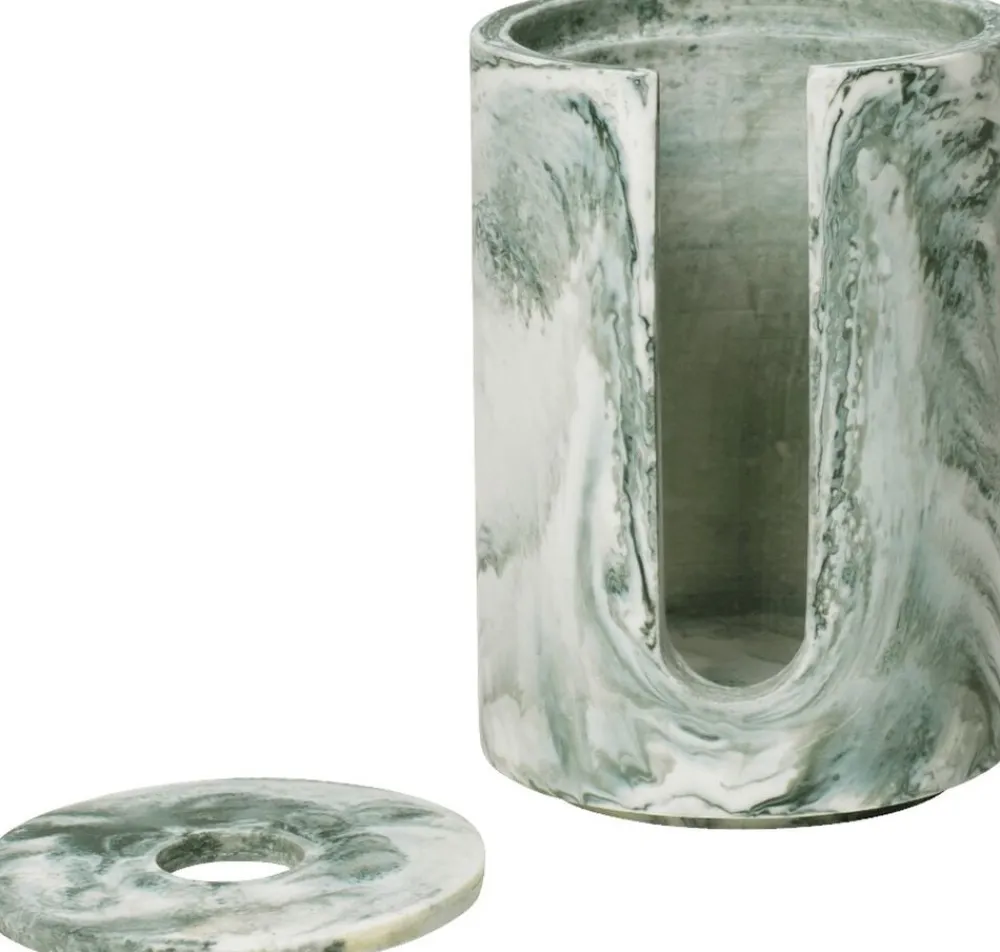 Ferm Living Mist Cotton Pad Holder - Emerald Off-white Sale