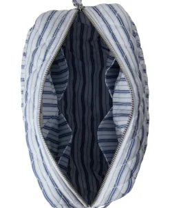 Dame Magasin du Nord Collection Moira 1 Make up bag Blue Stripe small
