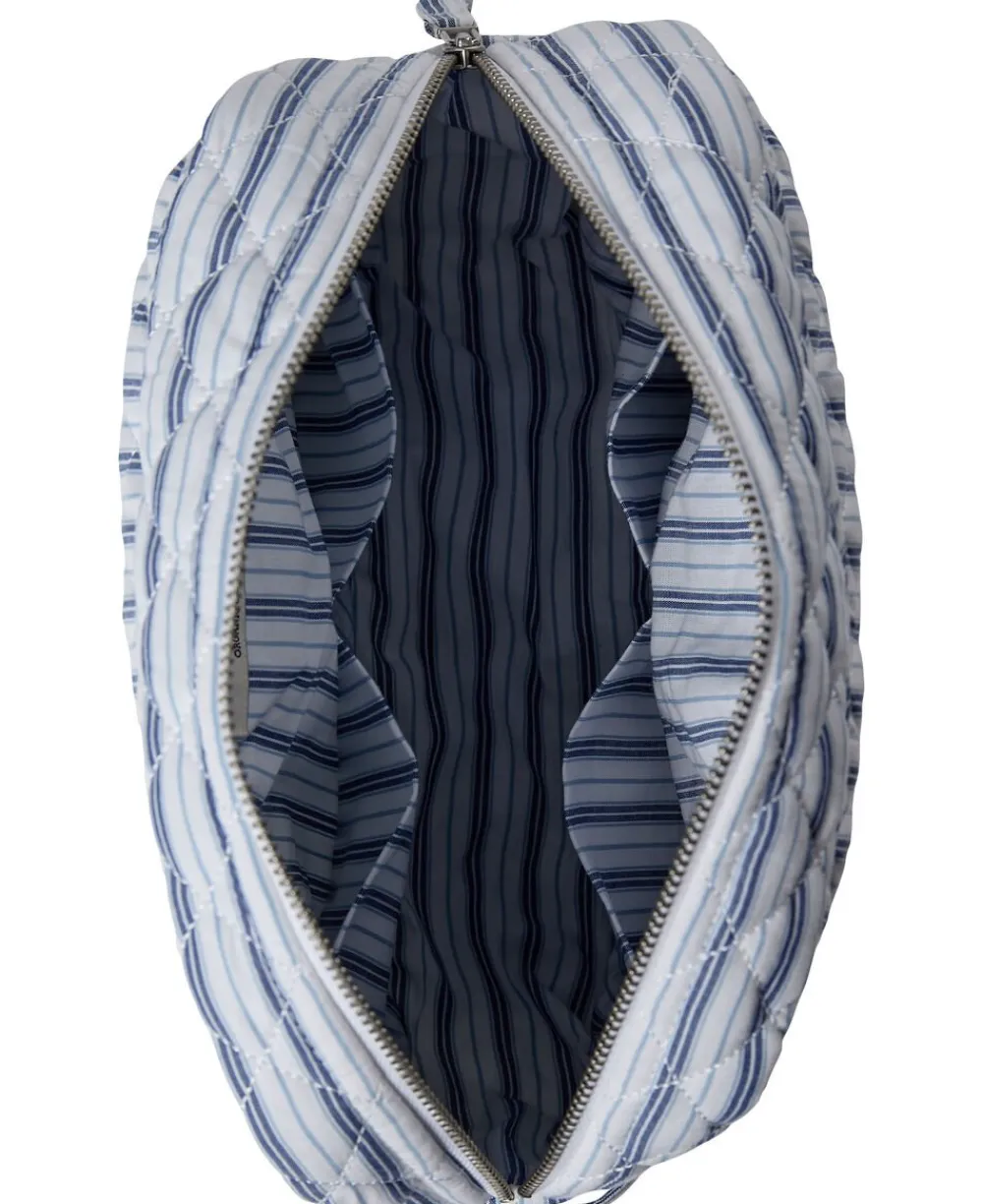 Dame Magasin du Nord Collection Moira 1 Make up bag Blue Stripe small