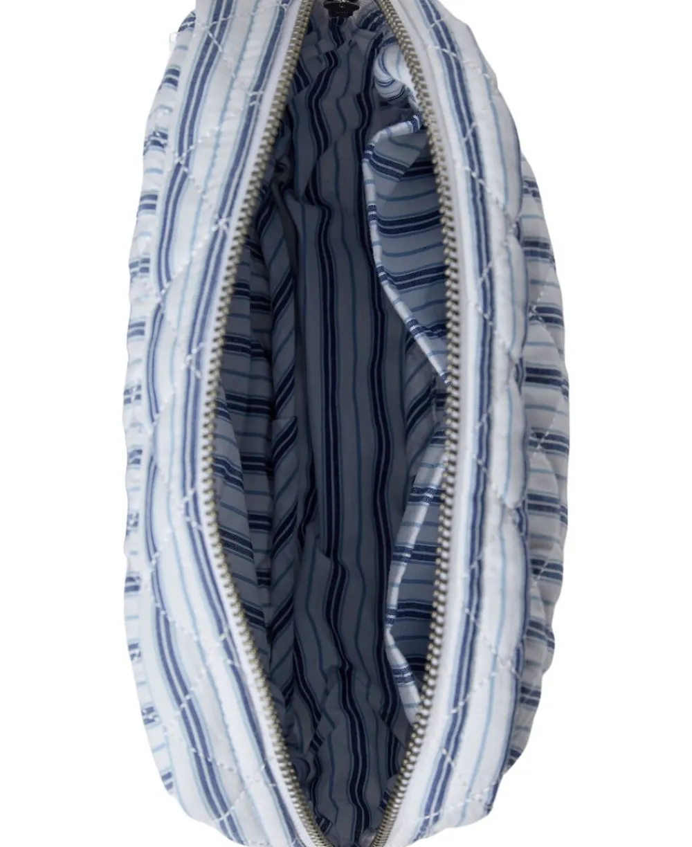 Dame Magasin du Nord Collection Moira 3 Make up bag Blue Stripe mini