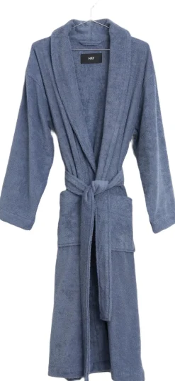 Hay Mono Bathrobe-M/L-Steel blue Best