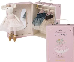 Børn Moulin Roty - Ballerina mus i kuffert 26 cm - Suzies gardero