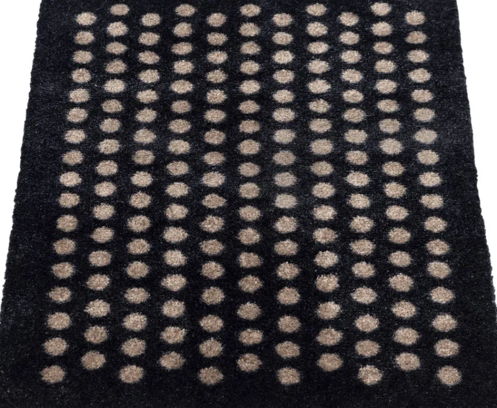 Måtte 40x60 cm, dot sort/sand>Tica Copenhagen