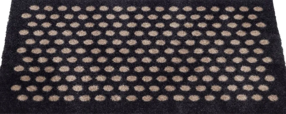 Måtte 40x60 cm, dot sort/sand>Tica Copenhagen