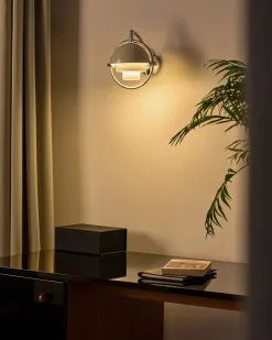 Gubi Multi-Lite Wall Lamp, EU Base: Chrome, Shade: Chrome