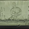 Moomin Arabia Mumi Glasskål 35 cl Pine Green