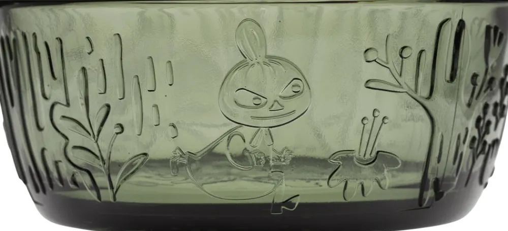 Moomin Arabia Mumi Glasskål 35 cl Pine Green