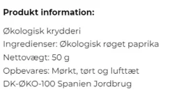 Mill & Mortar Murcia Paprika, sød, ØKO Best