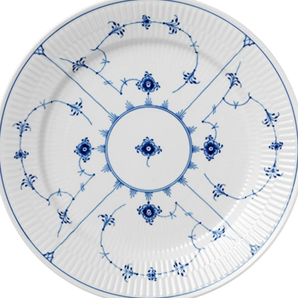 Musselmalet Riflet 27 cm. tallerken>Royal Copenhagen Online