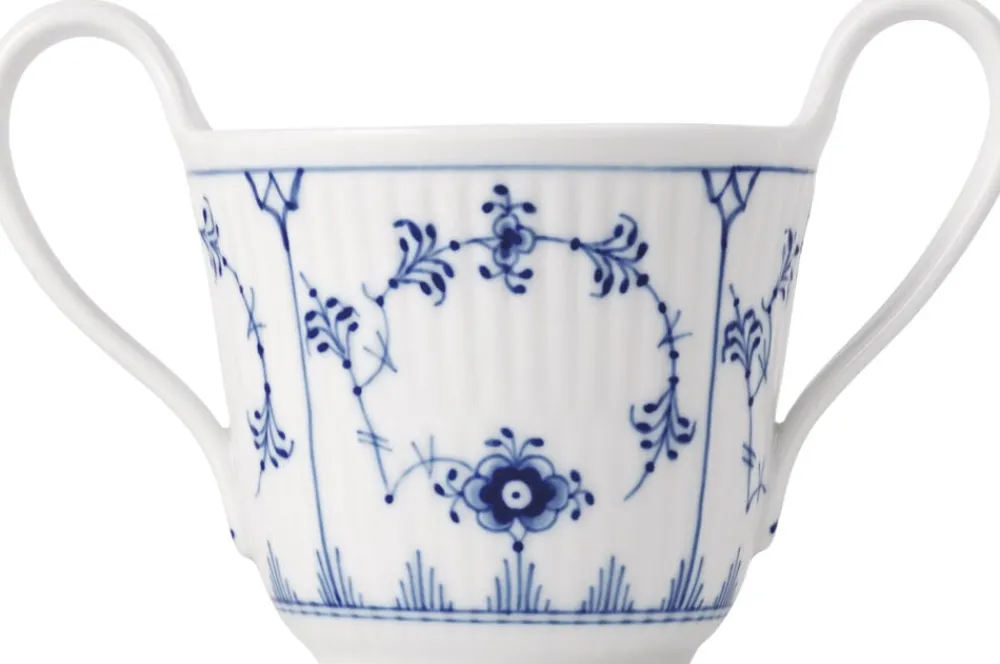 Royal Copenhagen Musselmalet Riflet babykop, 13 cl. Sale