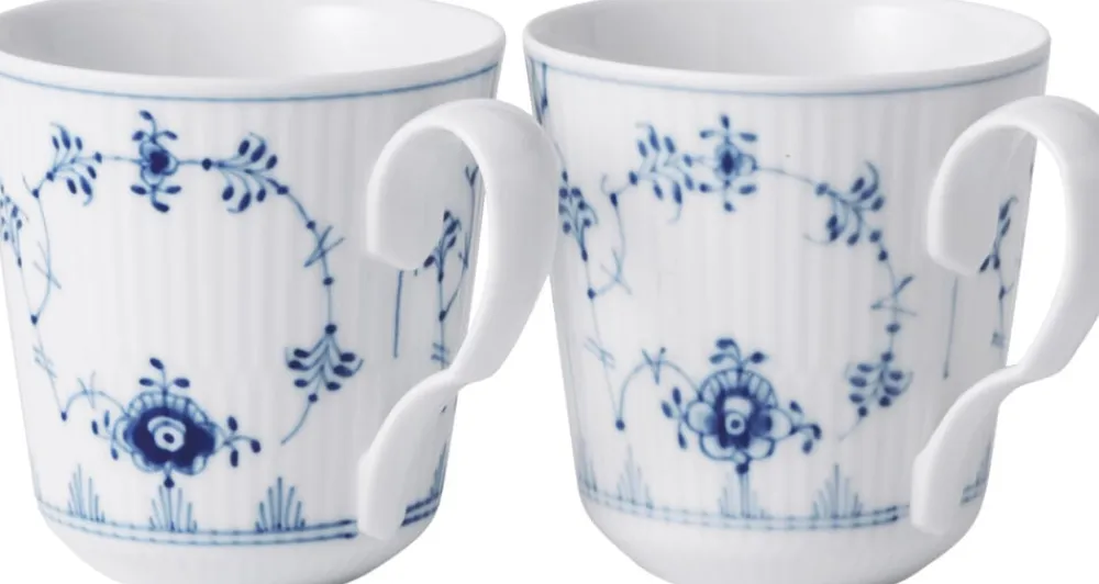 MUSSELMALET RIFLET 2-PAK KRUS 28 CL>Royal Copenhagen Clearance