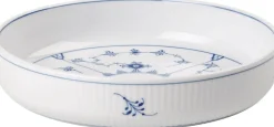 Royal Copenhagen Musselmalet Riflet Rundt Ovnfast Fad, 18,5 cm