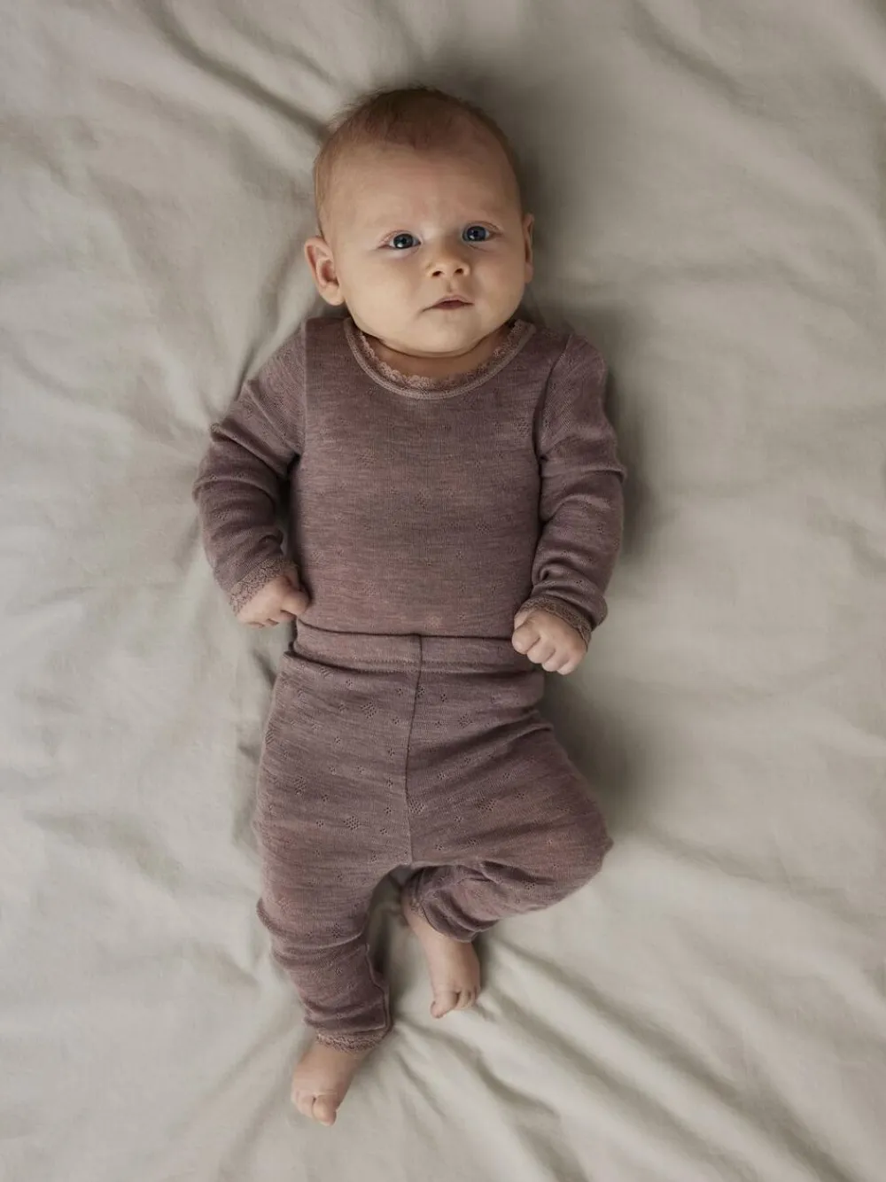 Børn Name It NBFWANG WOOL NEEDLE LEGGING SOLID N