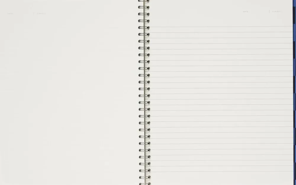 Notem NELA notebook - Large, Blue check Discount