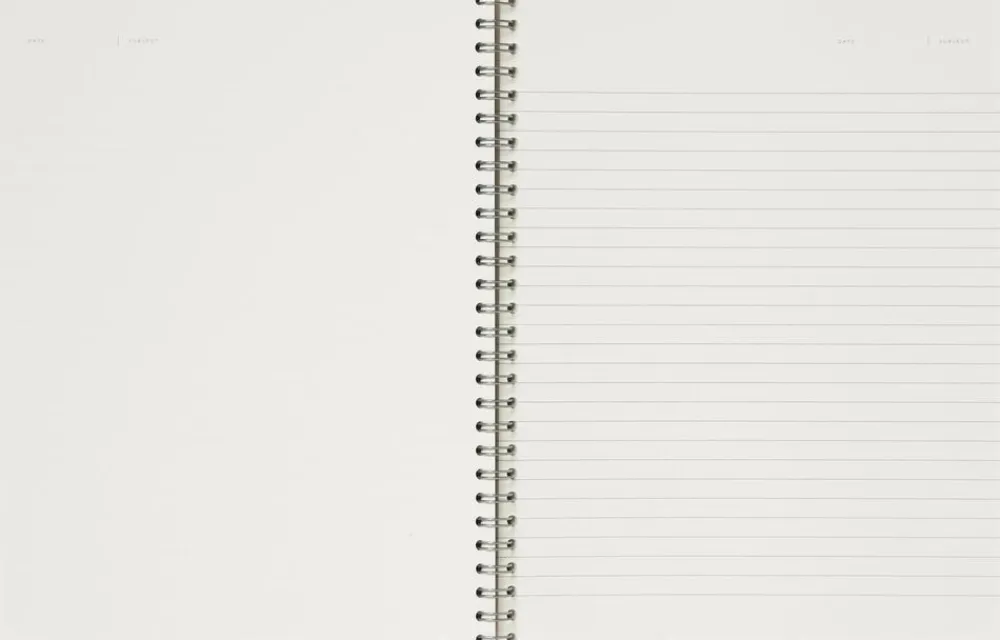 Notem NELA notebook - Large, Bordeaux check