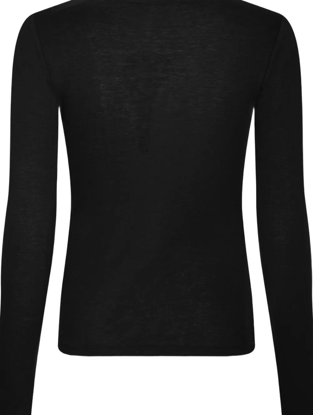 Nella Fine Rib Blouse>Neo Noir
