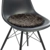 NATURES Collection New Zealand Sheepskin, Seat Cover, Short-Wool Curly, Round 38cm