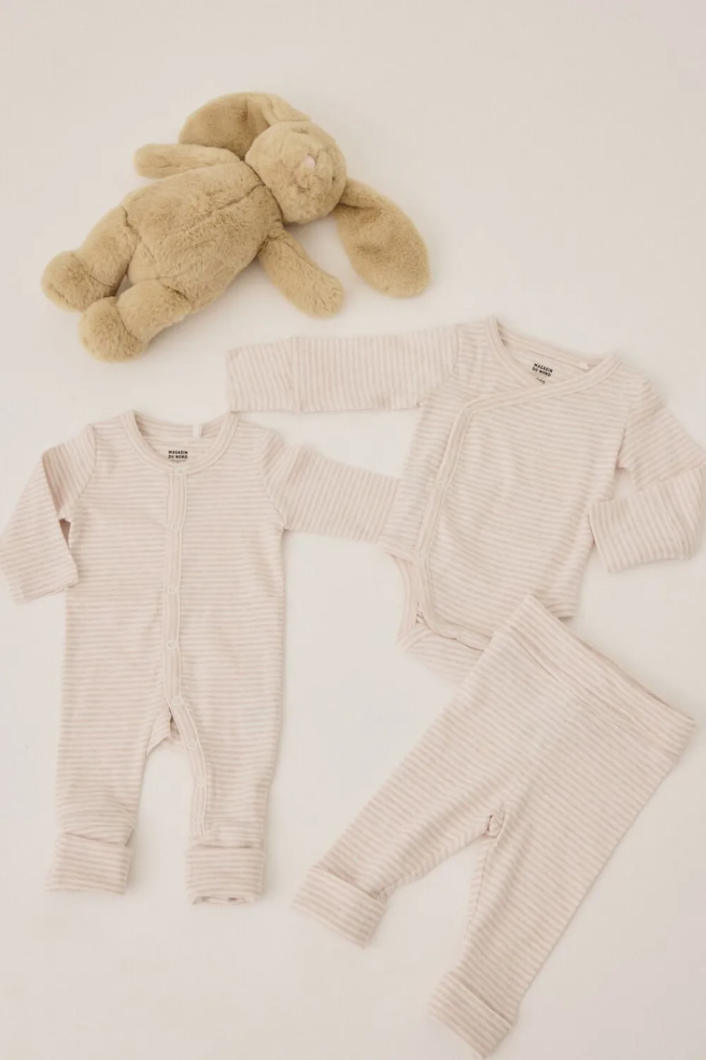 Magasin du Nord Collection Newborn bodysuit GOTS Rose stripe