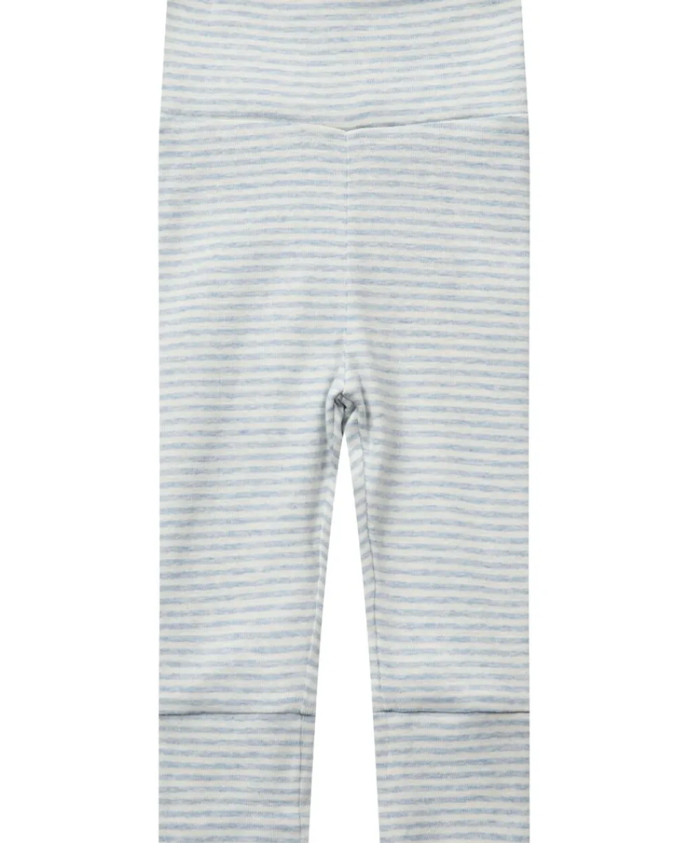 Magasin du Nord Collection Newborn leggings GOTS Blue stripe Hot