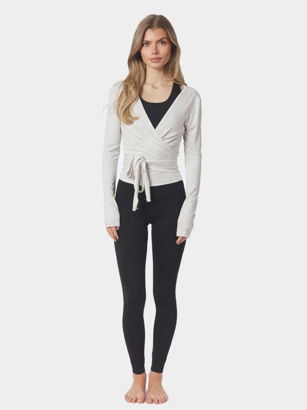 Nia Jersey Wrap Blouse>Neo Noir Best
