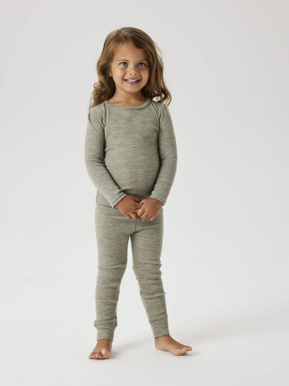 Børn Name It NMNWAX WOOL RIB LS TOP NOOS