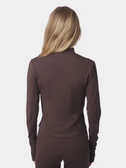 Nolana Zip Blouse>Neo Noir