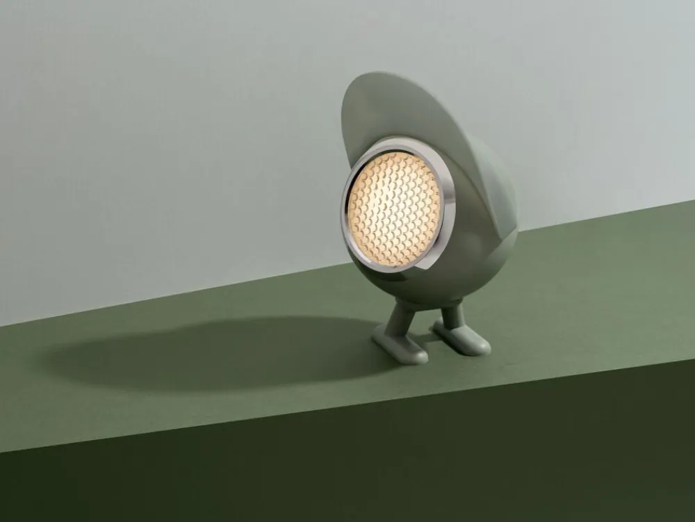 Mr. Wattson Norbitt, LED lamp, Rechargeable, In/Outdoor, Herby green