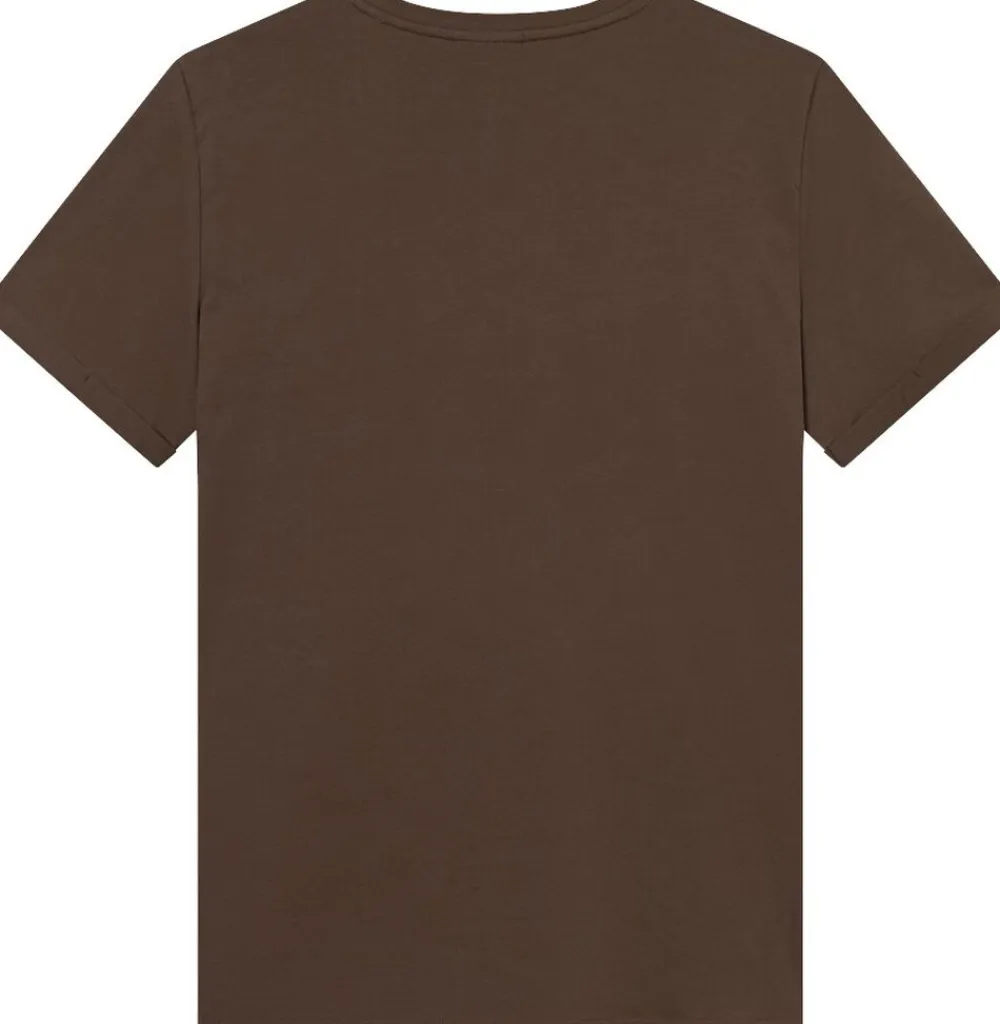 Les Deux Norregaard Contrast T-Shirt Slate brown Hot